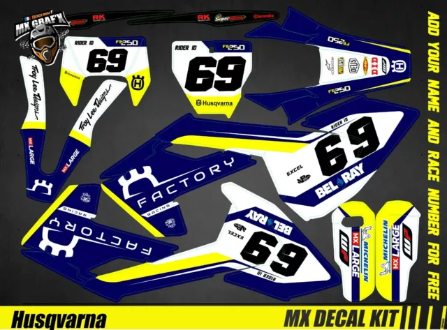 Kit Déco Moto pour / Mx Decal Kit for Husqvarna FC/TC - Factory R