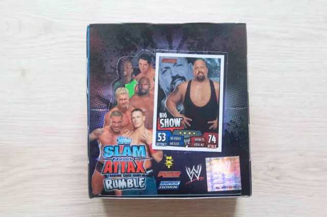 WWE Slam Attax Rumble   2 DISPLAYS  Wrestling Topps  Undertaker no  Panini RAR !