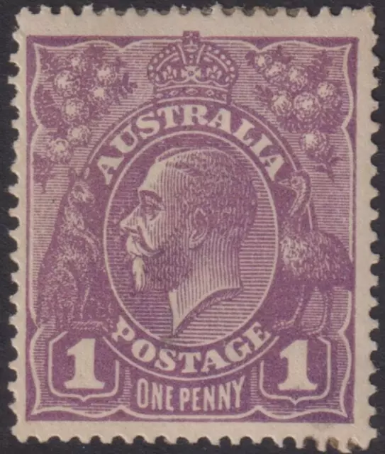 KGV 1918 SG57 1d violet shade,  very fine unused (MM) lovely stamp