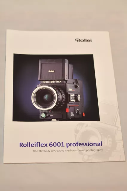 Rollei Rolleiflex 6001 Professional Brochure, Original, Not a Copy!