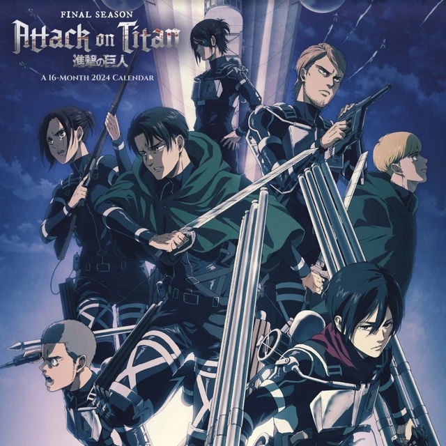 TRENDS INTERNATIONAL, Attack on Titan 2024 Wall Calendar $17.99 - PicClick
