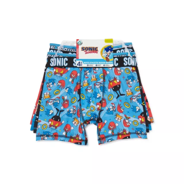 Boys Small 6 Sonic the Hedgehog Boxer Briefs Underwear Tails Dr Robotnik  Gift