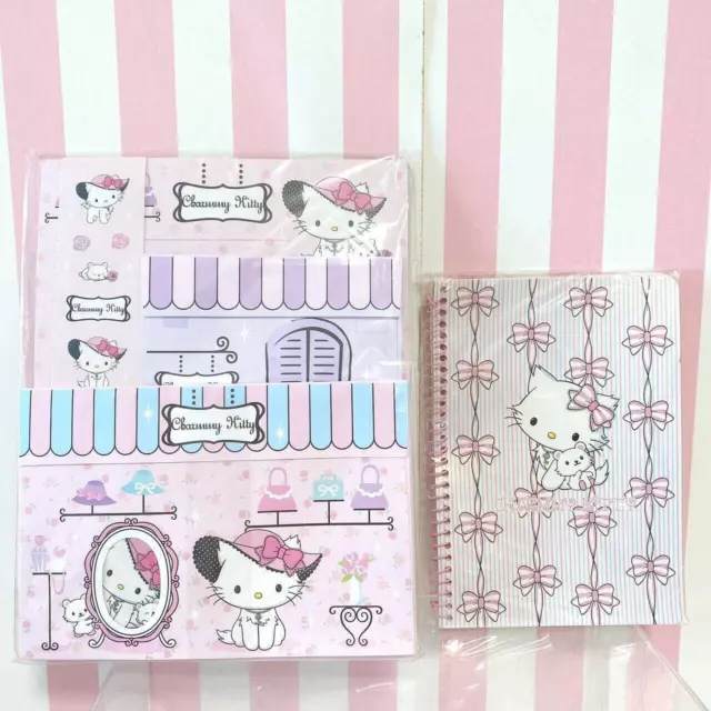 Sanrio Charmmy Charmy Kitty Letter Set Ring Notebook Set 2 Ribbon Cat Stationery