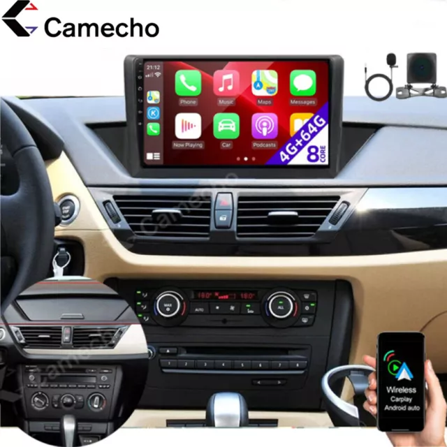 4+64GB Carplay Für BMW X1 E84 2009-2012 Autoradio GPS Navi Sat Android 13 WIFI