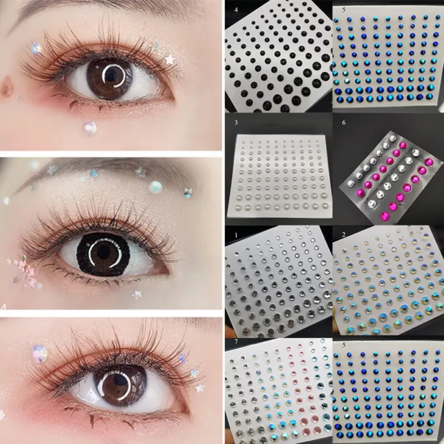 Face Jewels Body Crystal Party Gems Tattoo Sticker Festival MakeUp  Temporary Kit
