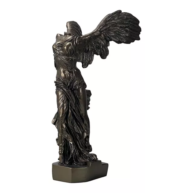 Geflügelte Nike von Samothrake Göttin gegossener Marmor Statue Skulptur 36 cm