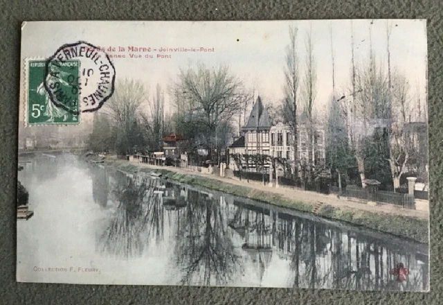 CPA. JOINVILLE LE PONT. 94 - L'Ile Fanac. Bridge view. 1907.