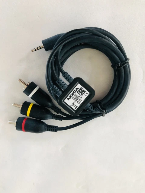 Câble Nokia CA-75U - Pour Connexion TV OUT AV (vidéo) Des Modèles N82, N95, Etc., Occasion