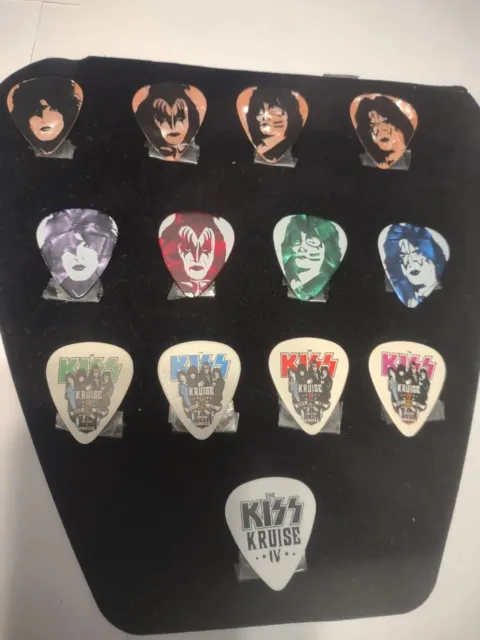 Kiss Kruise IV Guitar Pick Lot. Dressed To Kruise 2014 Gene Paul Eric Tommy