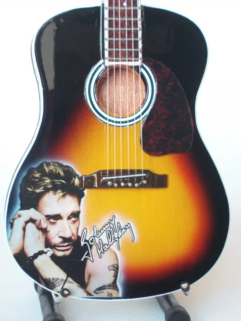 Guitare miniature acoustique Johnny Hallyday