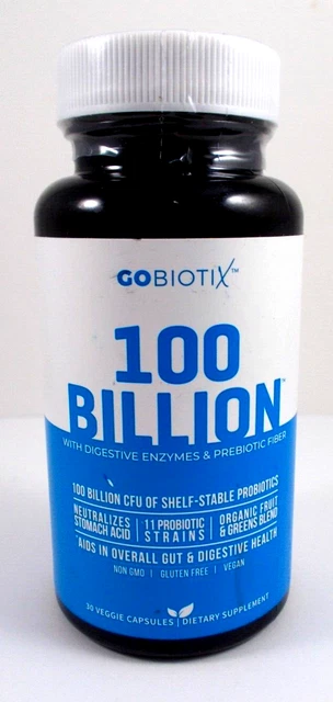100 Billion CFU All Natural Probiotic Supplement With Digestive Enzymes - 30 Ct.