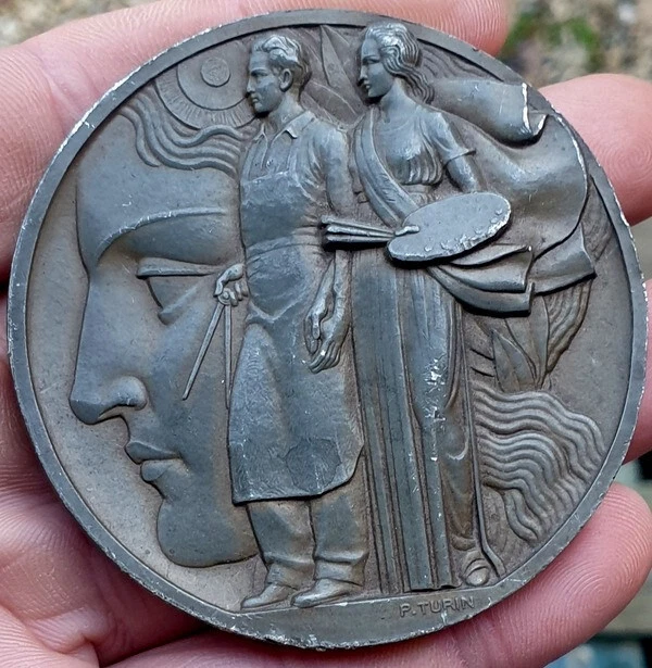 Médaille Art Déco Concours d'Etalage 1935 - Le Journal
