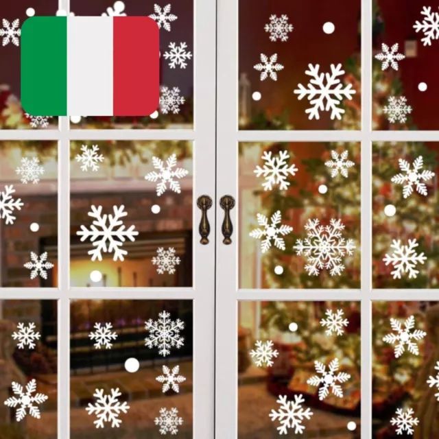 Addobbi Natalizi per Finestre, Natale Fiocchi Di Neve Addobbi Casa Natale Regalo