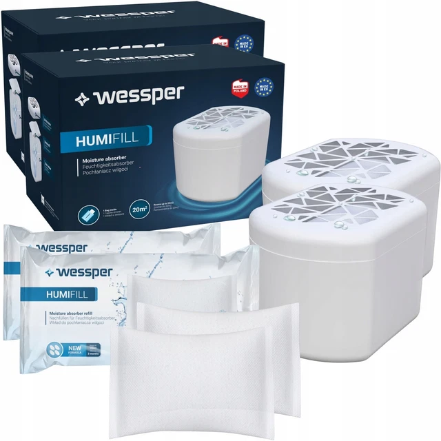 AIR MOISTURE ABSORBER Cartridge Set Humidity Level Window Fogging