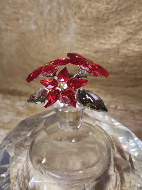 Swarovski Figur, Blume  Weihnachtsstern 0905209 Kristall Christmas Top Zustand