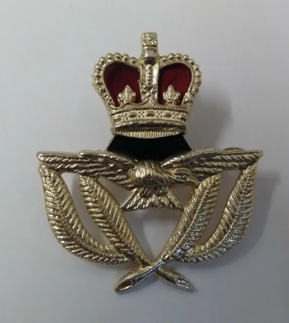 VINTAGE RAF BADGE Genuine British Royal Air Force Warrant Officer WO ...