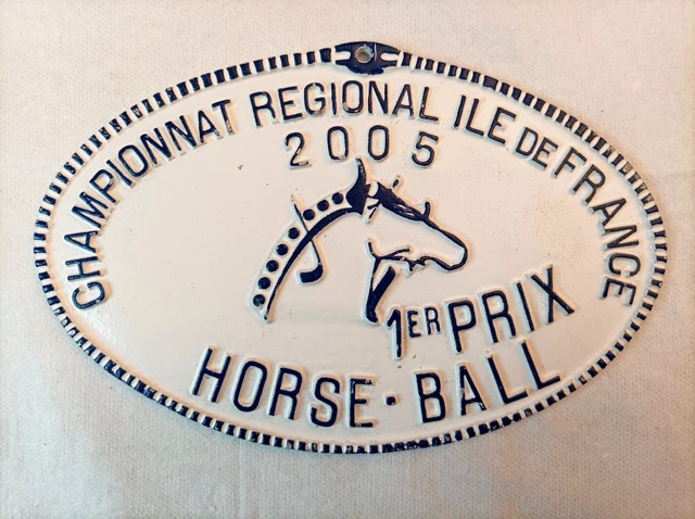Plaque concours hippique cheval Haras de Strasbourg 1994