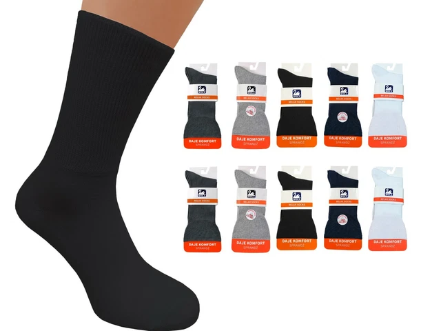 Chaussettes pour Hommes Diabétique 3-9 Paire Wola Relax Gesundheitsocken Coton