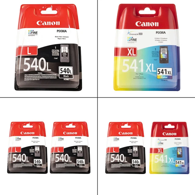 CANON PG540L BLACK CL541XL Colour Boxed Ink Cartridges For PIXMA TS5150