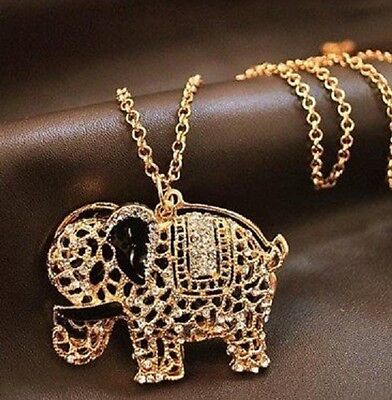 Elefante collana ORO portafortuna Fashion-Moda Naturale  necklace