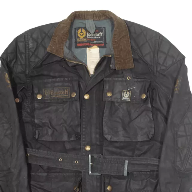 BELSTAFF Belted Mens Wax Jacket Brown M 2