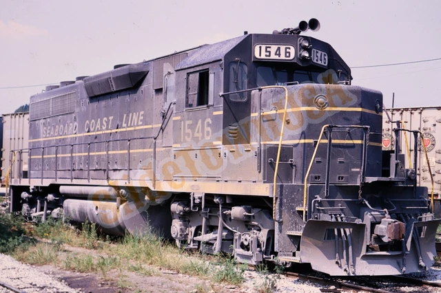 Vtg 1970 Train Slide 1546 SCL Seaboard Coast Line Railroad X3M019