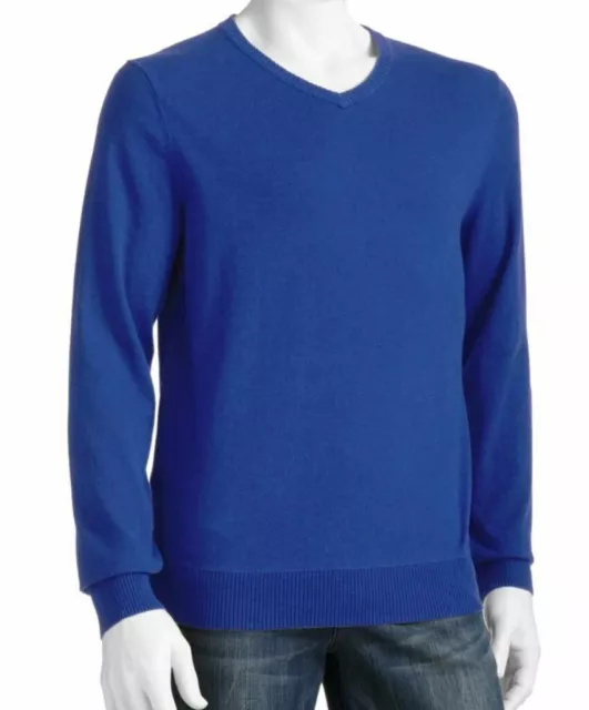 Apt. 9 Men's Modern-Fit Merino Surf Web Solid V-Neck Sweater - Size XL NWT