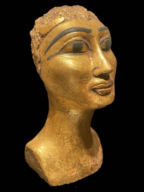 ANCIENT EGYPTIAN HIEROGLYPHIC PHARAOH BUST STATUE , 300bc (5) EUR 24,59 ...