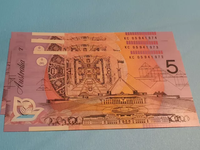💥 Last Prefix 🔥Rare 💥KC 05 🔥 $5  Banknote 🤩 tiny mintage 🔥 UNC💥inspect 👀