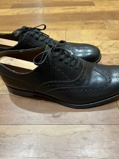 Grenson Dylan Black Leather Oxford Shoes Size UK 10 F (US 11) 3