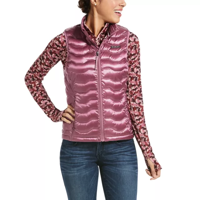 Ariat Ladies Ideal 3.0 Down Insulated Rose Cocoa Quilted Vest 10032640