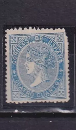 1867 - España - Isabel II - Edifil 88F - Falso Postal tipo unico - Expertizado