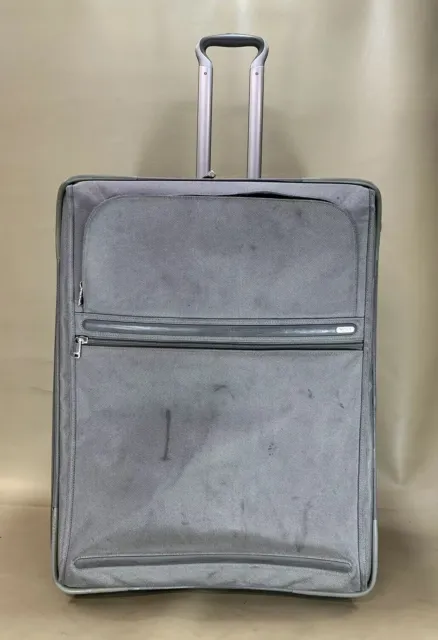 Used Tumi 22026S4 Silver 26" Wheeled Upright Expandable Medium Trip Suitcase 2