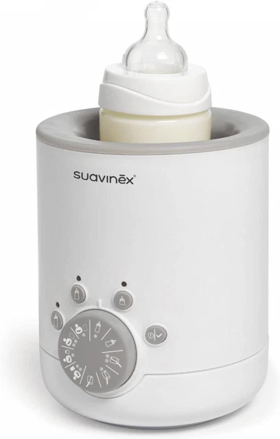 Suavinex - Chauffe Biberon Electrique avec systéme 3 modes (Lait BLANC