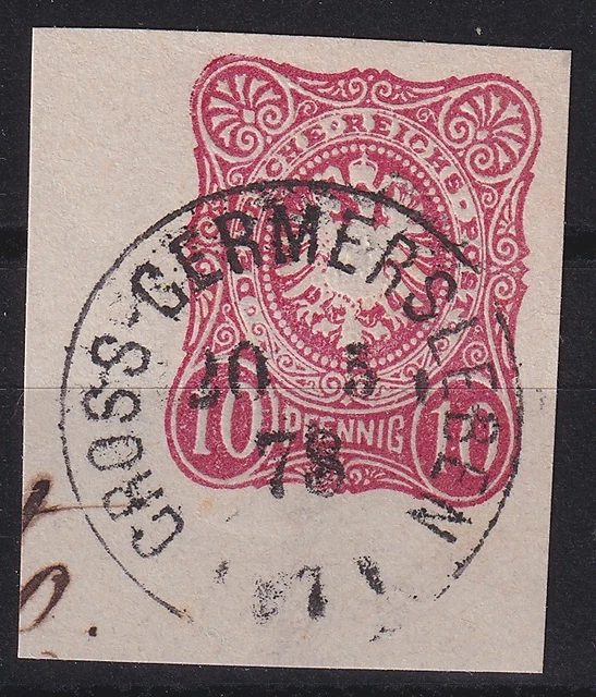 64941) GROSS-GERMERSLEBEN Provinz Sachsen 1878 nachverwendeter Preußen-Stempel