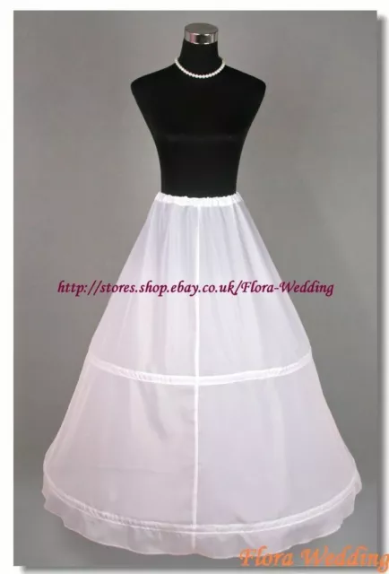 2-Hoop Prom/Wedding Petticoat/Underskirt/Crinoline,S-Xl