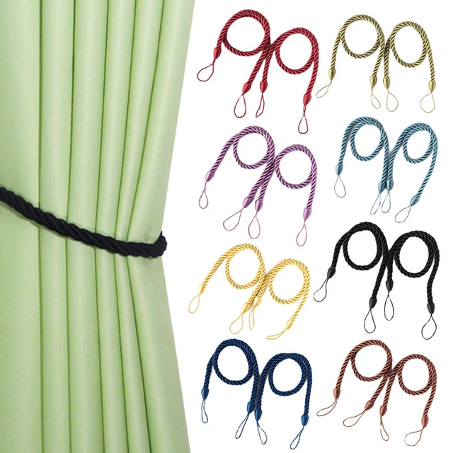 Modern Braided Curtain Tiebacks Holder Strap Tie Backs Rope Home Decor Accessory