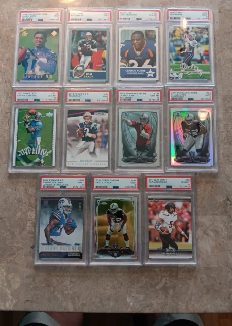 THE ABSOLUTE BEST NFL MYSTERY HOT PACK GUARANTEED PSA GRADED PSA 10's ( READ )