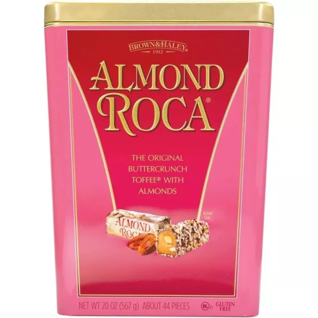 NEW Brown & Haley Almond Roca Original Buttercrunch Toffee Almonds 567g Pack Box
