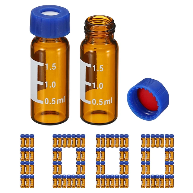 2ml Autosampler Vial HPLC/GC/LC Vials Lab Amber Vials Sample Vial, 1000pcs