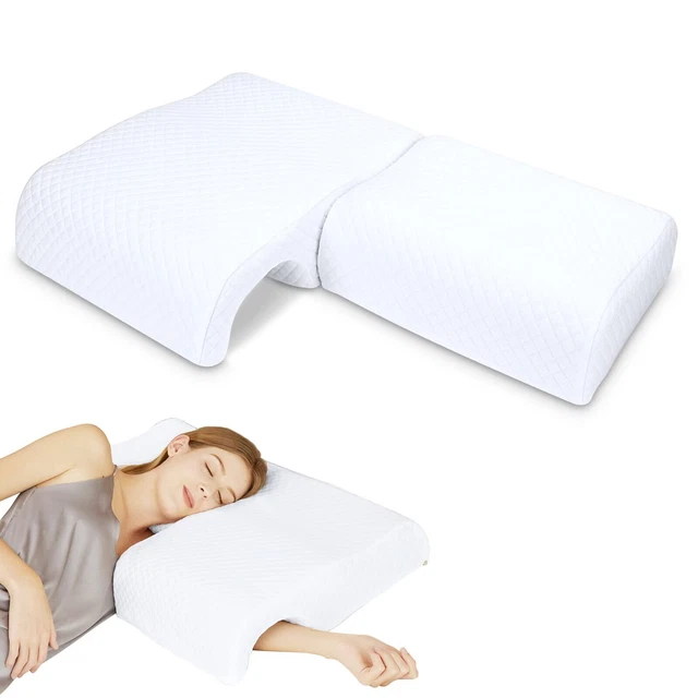 HOMCA Memory Foam Pillow for Couples, Adjustable Cube Cuddle Pillow Anti Pres...