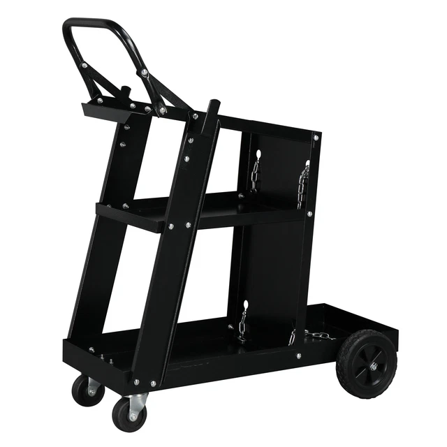 ZNTS Professional Welding Cart Plasma Cutting Machine without Drawer Black