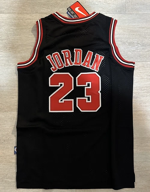 Chicago Bulls Michael Jordan Nike 1984 Flight 8403 Black Jersey Size Men's 54