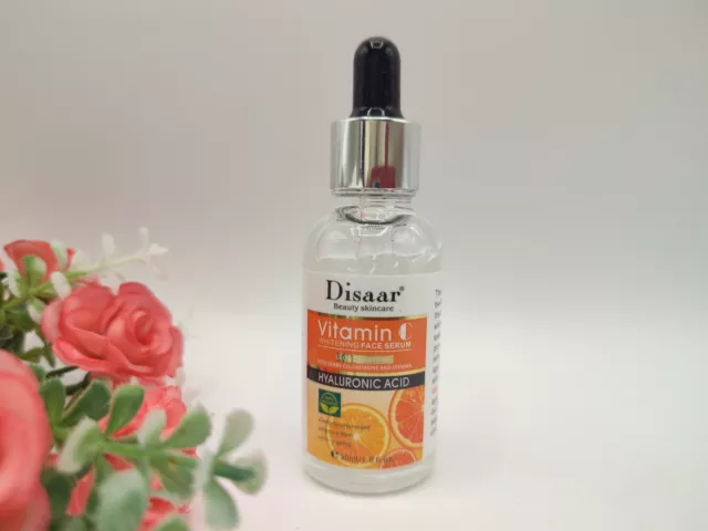 DISAAR  Serum Illuminant à La Vitamine C antiâge à l'acide hyaluronique, Hydrata