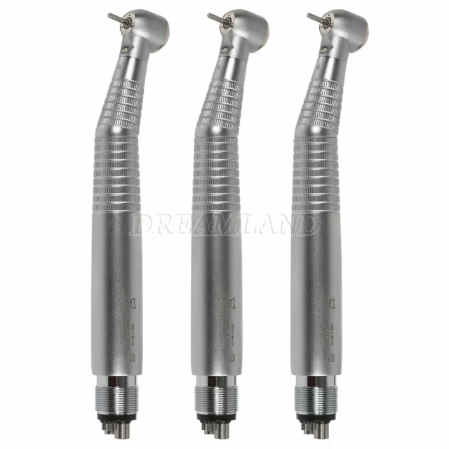 3x For NSK Turbina dental Turbine Luz LED High Speed Fiber Optic Handpiece KM