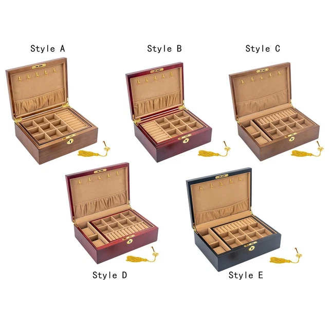Coffret De Pirate En Bois - Boîte à Bijoux - Écrin Feutré - Occasion