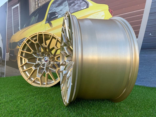 19& + 20& 5x112 M3 M4 Styling 827M CSL GOLD FORGED RIMS For BMW G80 G81 ...