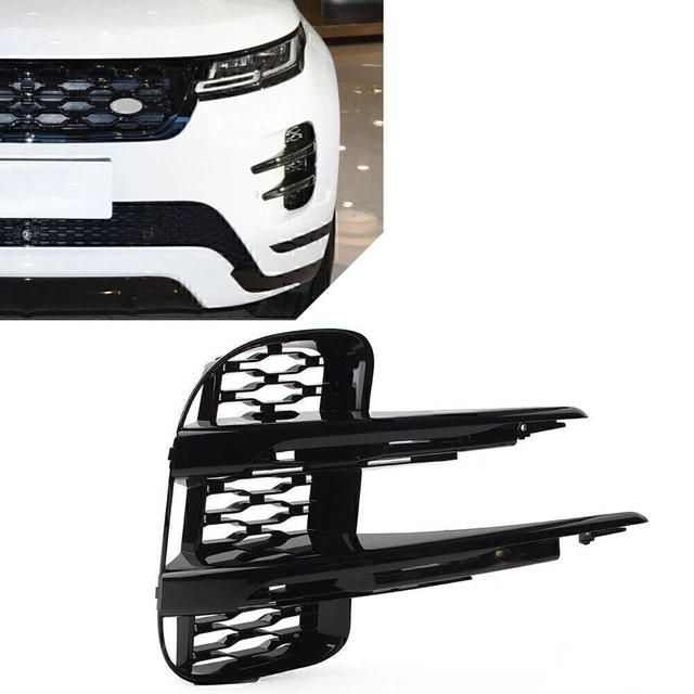FRONT LEFT BLACK Bumper Grille For Land Rover Range Rover Evoque 2019