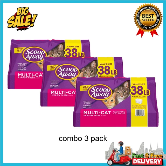 SCOOP AWAY EXTRA Strength MultiCat Scented Litter, Cat Litter, 38 lb