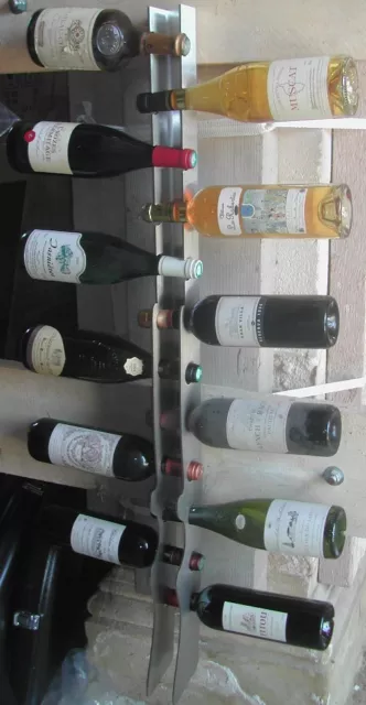 Support à vin Bardolino de Metaltex, 72 bouteilles, métal, gris